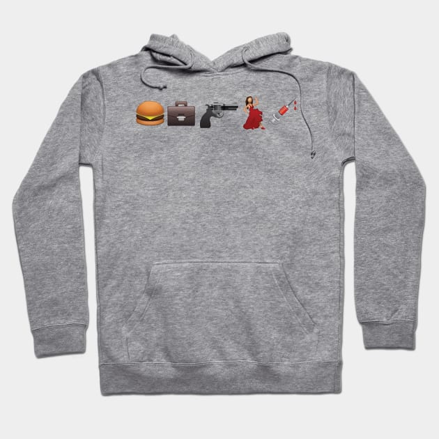 Emoji Pulp Fiction Hoodie by Alisterny